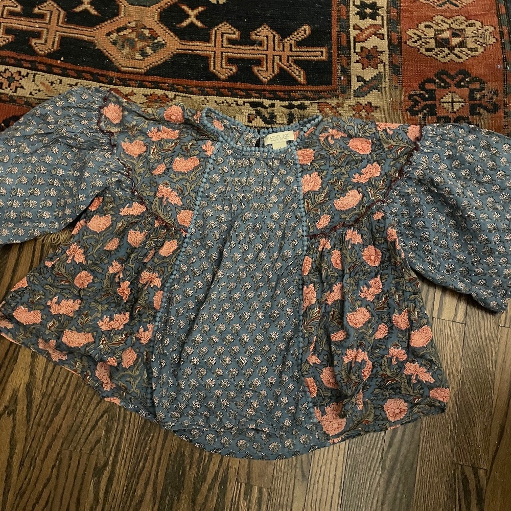 Rachel Zoe Blockprint Inspired Blouse Small